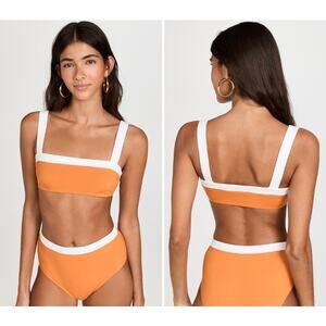 STAUD Liv/Devon Bikini Set In Nectarine